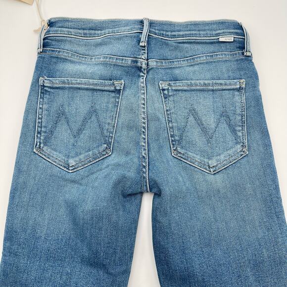MOTHER | NWT The Mid Rise Dazzler Ankle Fray Riding the Cliffside Jeans 25 - Picture 13 of 16